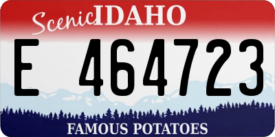 ID license plate E464723
