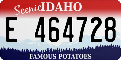 ID license plate E464728