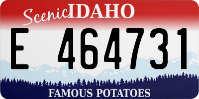 ID license plate E464731