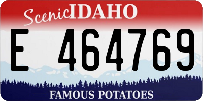 ID license plate E464769