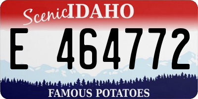 ID license plate E464772