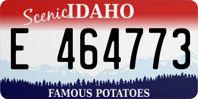 ID license plate E464773