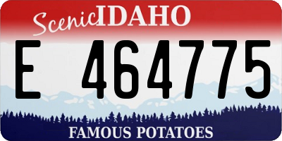 ID license plate E464775