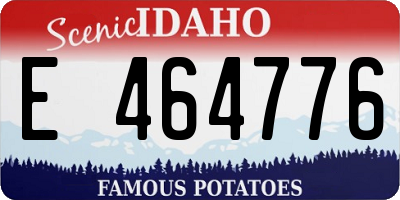 ID license plate E464776