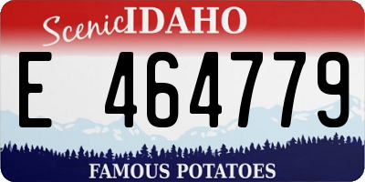 ID license plate E464779
