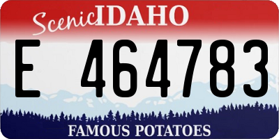 ID license plate E464783