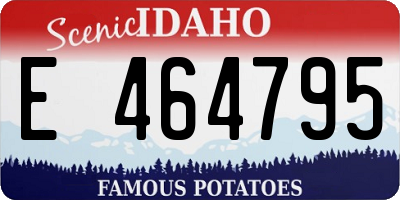 ID license plate E464795