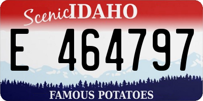 ID license plate E464797