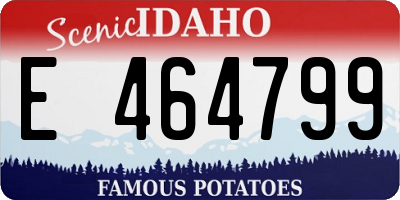 ID license plate E464799
