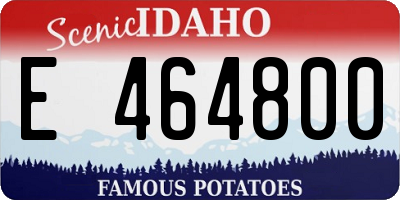 ID license plate E464800