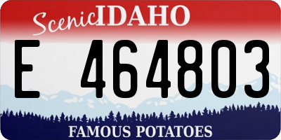 ID license plate E464803