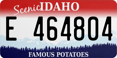 ID license plate E464804