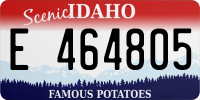 ID license plate E464805