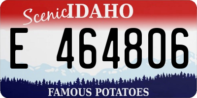 ID license plate E464806