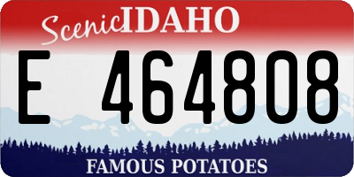ID license plate E464808