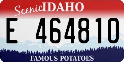 ID license plate E464810
