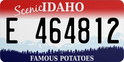 ID license plate E464812