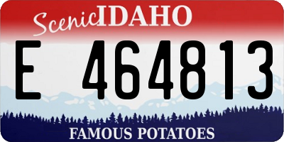 ID license plate E464813