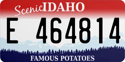 ID license plate E464814