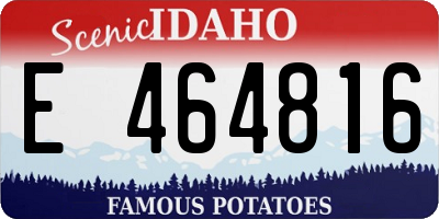 ID license plate E464816