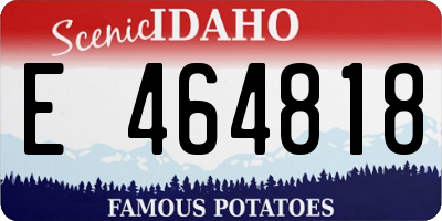 ID license plate E464818