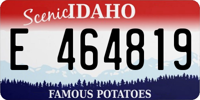 ID license plate E464819
