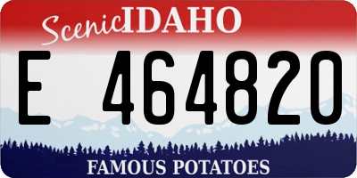 ID license plate E464820