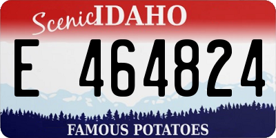 ID license plate E464824