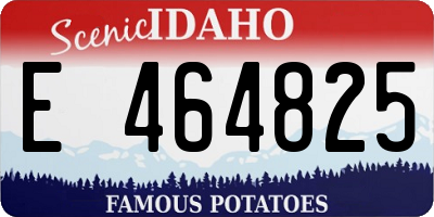 ID license plate E464825