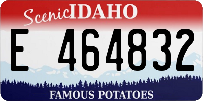 ID license plate E464832