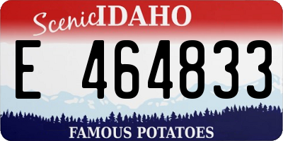 ID license plate E464833