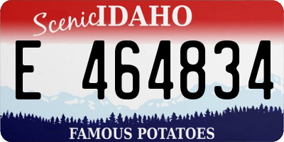 ID license plate E464834