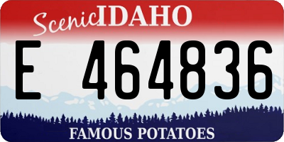 ID license plate E464836