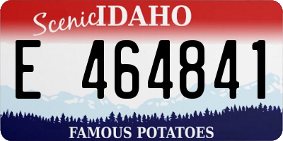 ID license plate E464841