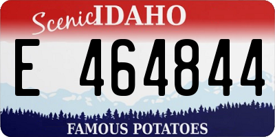 ID license plate E464844