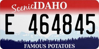ID license plate E464845