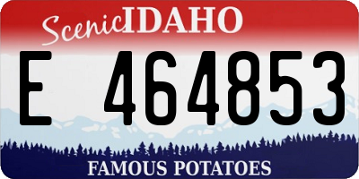 ID license plate E464853