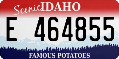 ID license plate E464855