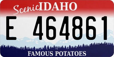 ID license plate E464861
