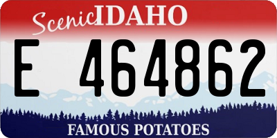 ID license plate E464862