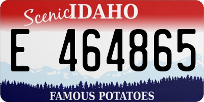 ID license plate E464865