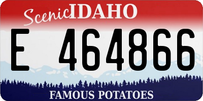 ID license plate E464866