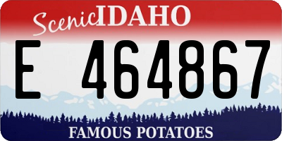 ID license plate E464867