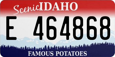 ID license plate E464868