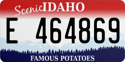 ID license plate E464869