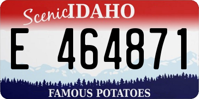 ID license plate E464871