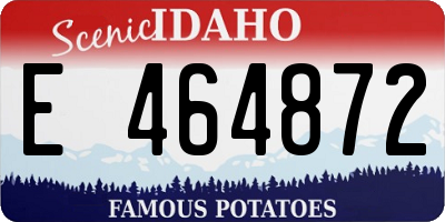 ID license plate E464872