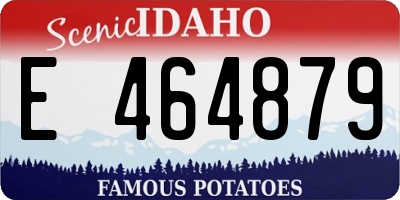 ID license plate E464879