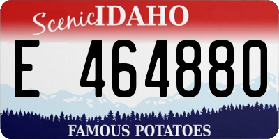 ID license plate E464880