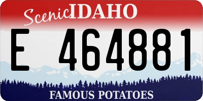 ID license plate E464881